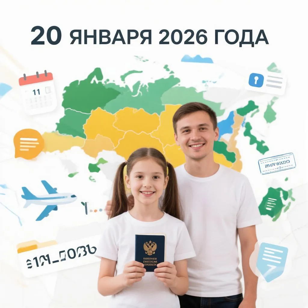 ✈️ С 20 января 2026 года изменились правила выезда за границу для детей до 14 лет